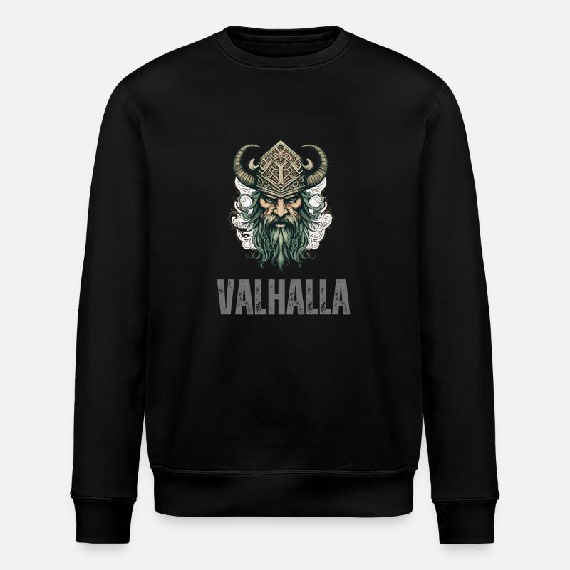 König der Wikinger - Stanley/Stella Unisex Bio-Sweatshirt ROLLER - Schwarz
