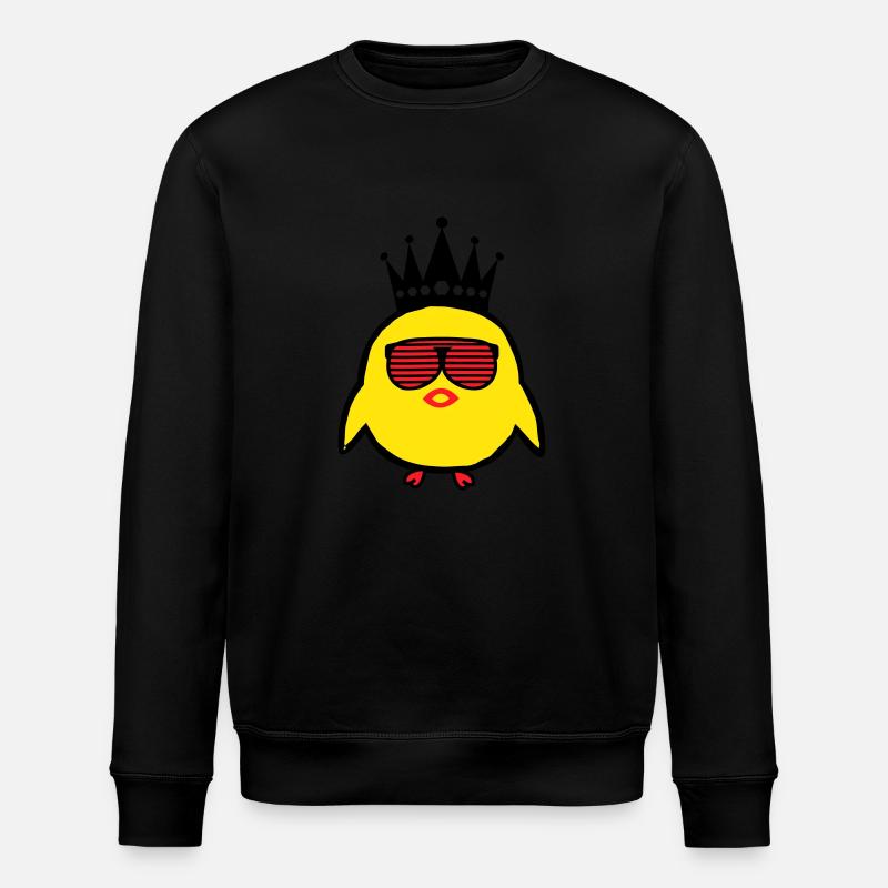 Roi poussin - Sweat bio ROLLER Stanley/Stella Unisexe - noir
