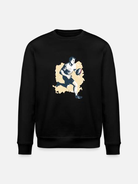 Hervé le rugbyman - Sweat bio ROLLER Stanley/Stella Unisexe - noir
