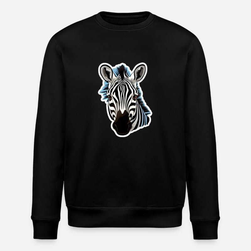 Zebra - Stanley/Stella ROLLER Unisex Organic Sweatshirt - black