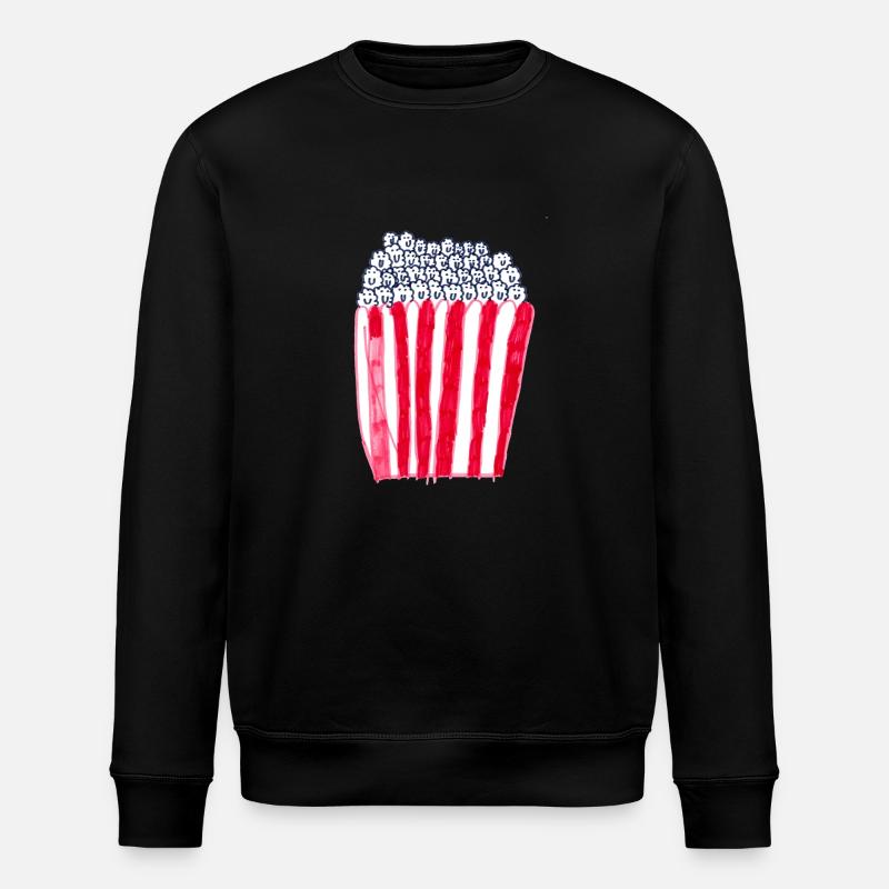Popcorn - Stanley/Stella Unisex Bio-Sweatshirt ROLLER - Schwarz