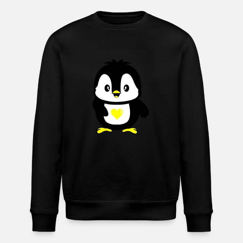 pinguin süß - Stanley/Stella Unisex Bio-Sweatshirt ROLLER - Schwarz