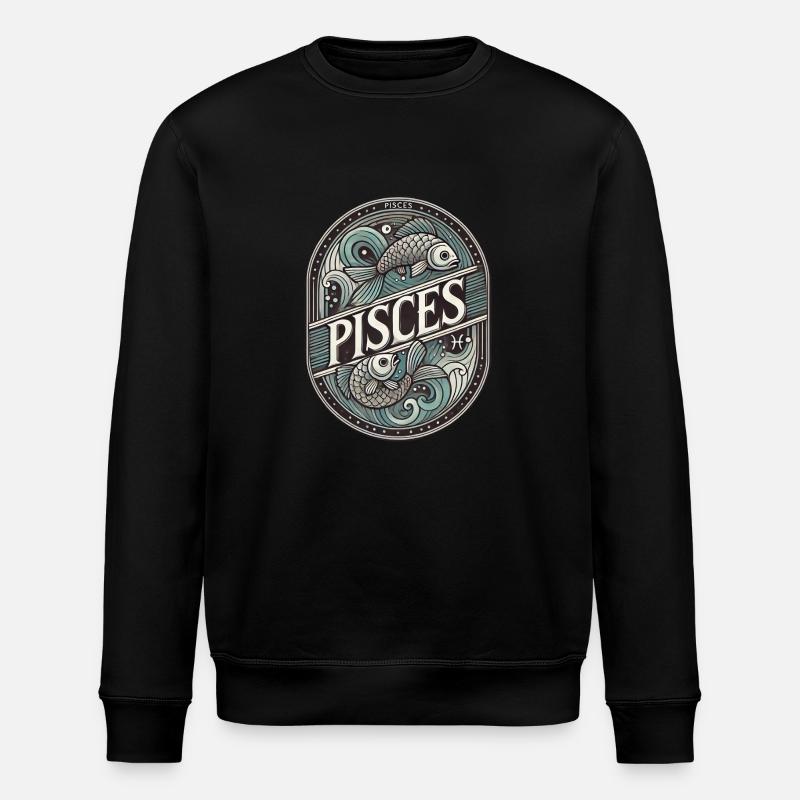 Fische - Stanley/Stella Unisex Bio-Sweatshirt ROLLER - Schwarz