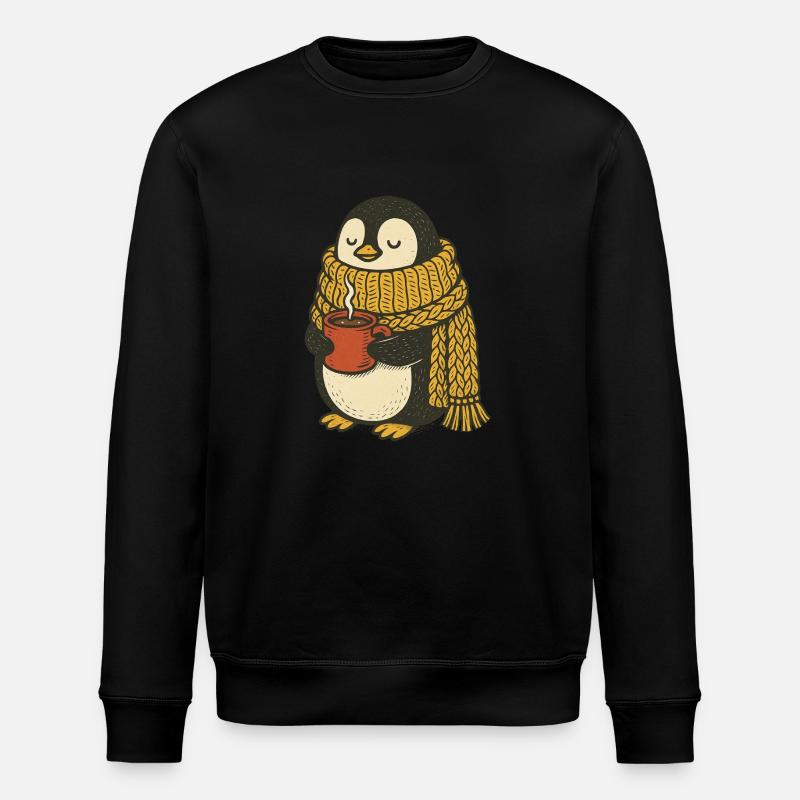Gemütliche Pinguin-Vibes - Stanley/Stella Unisex Bio-Sweatshirt ROLLER - Schwarz