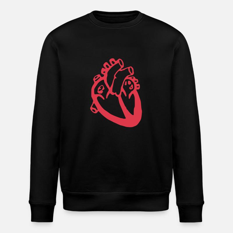 Herz - Medizin - Stanley/Stella Unisex Bio-Sweatshirt ROLLER - Schwarz