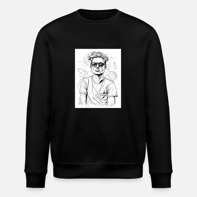 Cooler Boy - Stanley/Stella Unisex Bio-Sweatshirt ROLLER - Schwarz