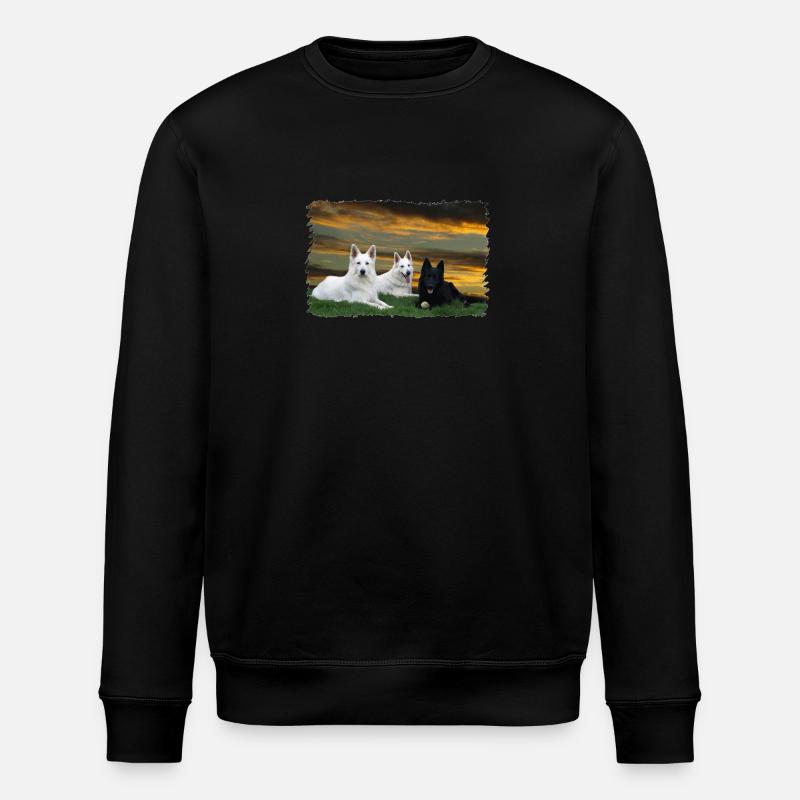 Black & White - Stanley/Stella ROLLER Unisex Organic Sweatshirt - black