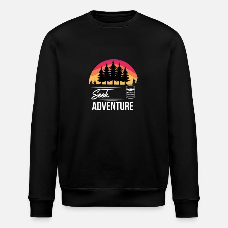 Cherchez l’aventure - Sweat bio ROLLER Stanley/Stella Unisexe - noir