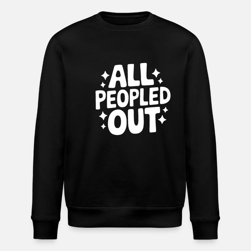 Introverti, antisocial, introverti - Sweat bio ROLLER Stanley/Stella Unisexe - noir