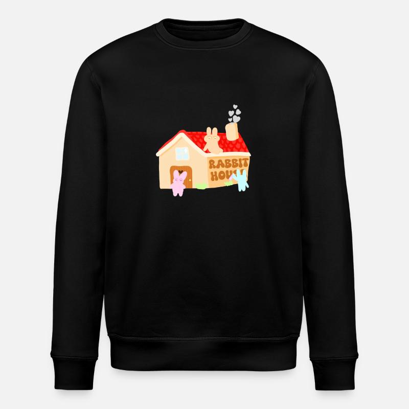 Das Kaninchenhaus - Stanley/Stella Unisex Bio-Sweatshirt ROLLER - Schwarz