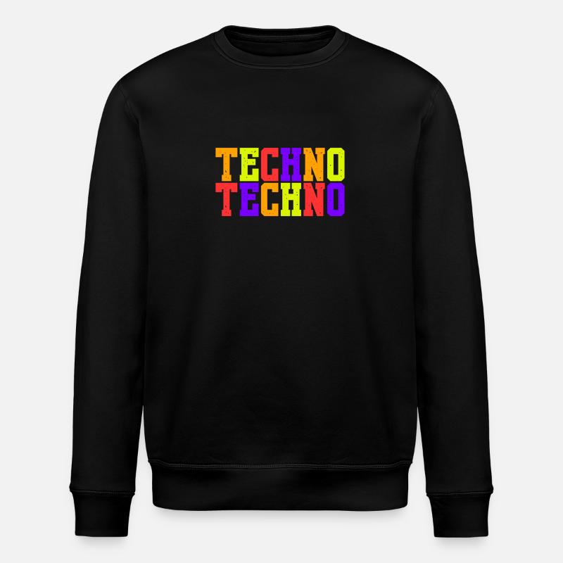Techno Vibes - Stanley/Stella Unisex Bio-Sweatshirt ROLLER - Schwarz