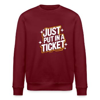 Technical Support Computer - Stanley/Stella ROLLER Unisex Organic Sweatshirt - burgundy - Front - Nik (191cm)