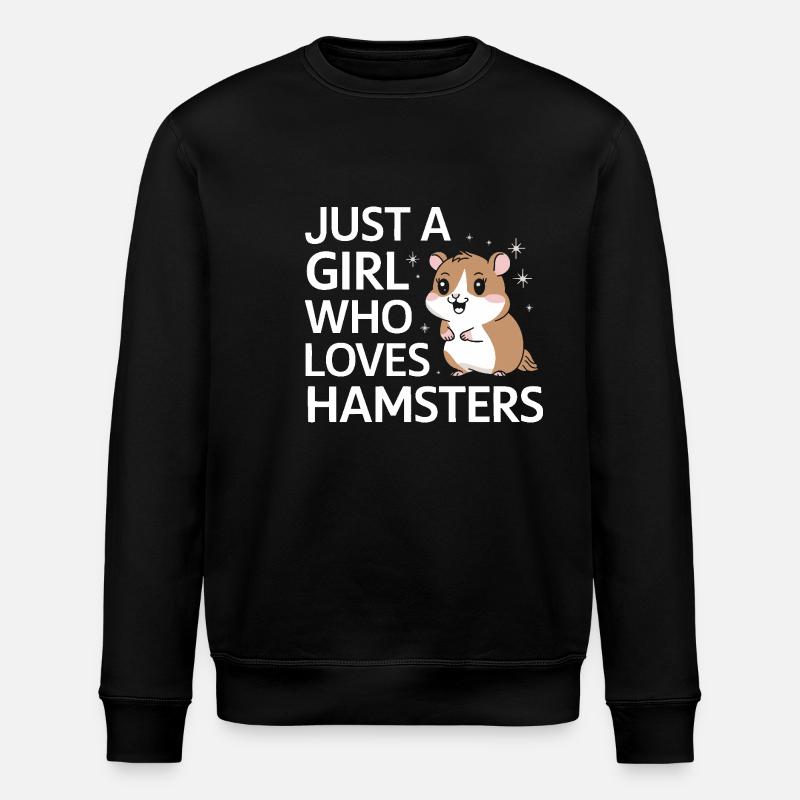 Hamster - Stanley/Stella Unisex Bio-Sweatshirt ROLLER - Schwarz