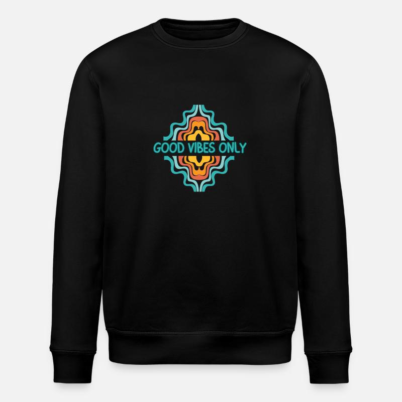 nur gute Laune - Stanley/Stella Unisex Bio-Sweatshirt ROLLER - Schwarz
