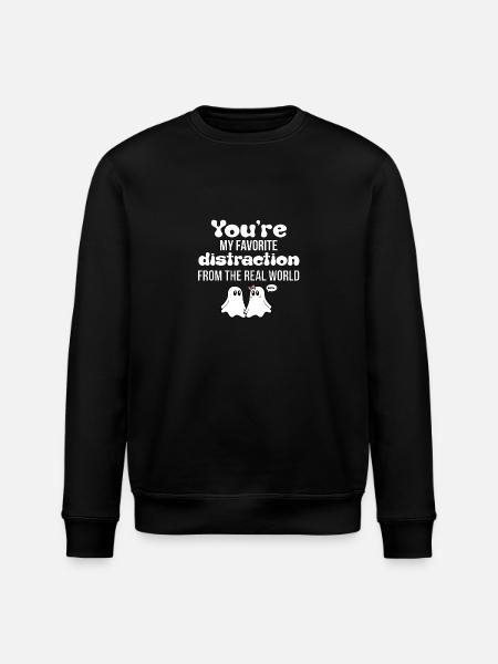 T-shirts with Funny Phrases - Fantasmitas - Stanley/Stella ROLLER Unisex Organic Sweatshirt - black