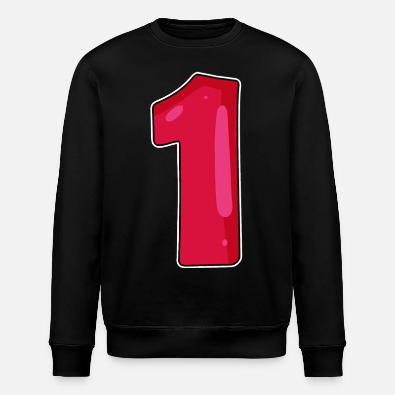 zahl 1 - Stanley/Stella Unisex Bio-Sweatshirt ROLLER - Schwarz