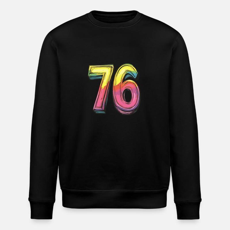 76 Symbole numérique - Sweat bio ROLLER Stanley/Stella Unisexe - noir