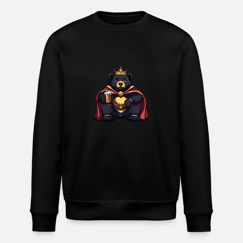 Bear Beer Drôle - Sweat bio ROLLER Stanley/Stella Unisexe - noir