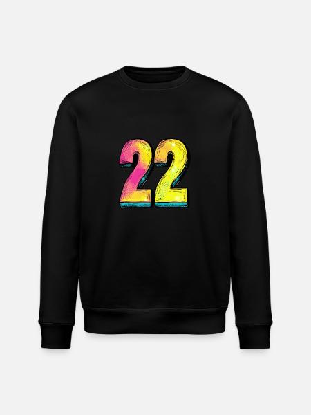 22 Symbole numérique - Sweat bio ROLLER Stanley/Stella Unisexe - noir