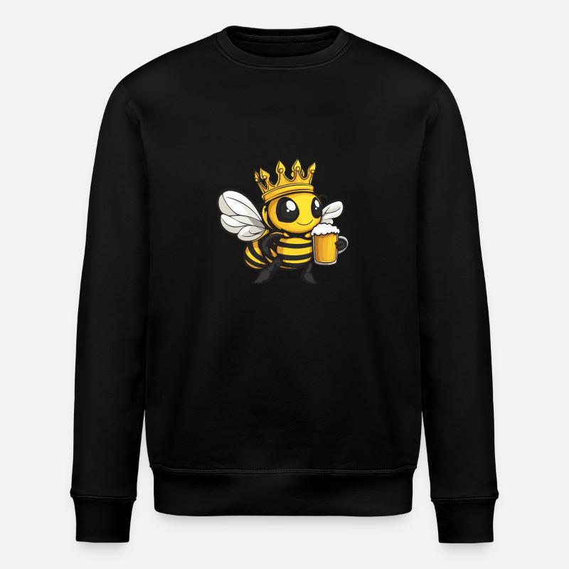 Biene Bier Lustig - Stanley/Stella Unisex Bio-Sweatshirt ROLLER - Schwarz