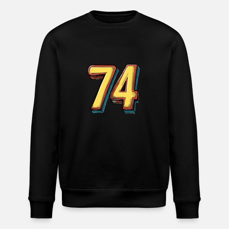 74 Symbole numérique - Sweat bio ROLLER Stanley/Stella Unisexe - noir