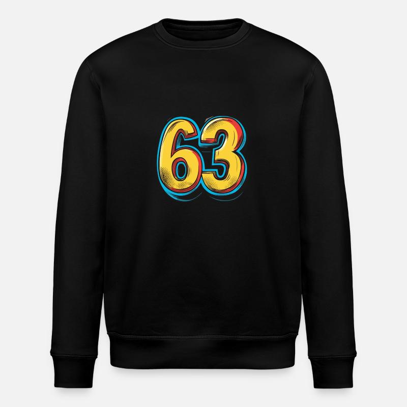 63 Symbole numérique - Sweat bio ROLLER Stanley/Stella Unisexe - noir