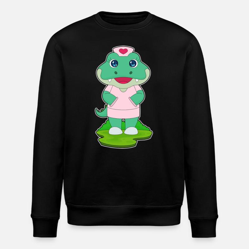 Infirmière crocodile - Sweat bio ROLLER Stanley/Stella Unisexe - noir