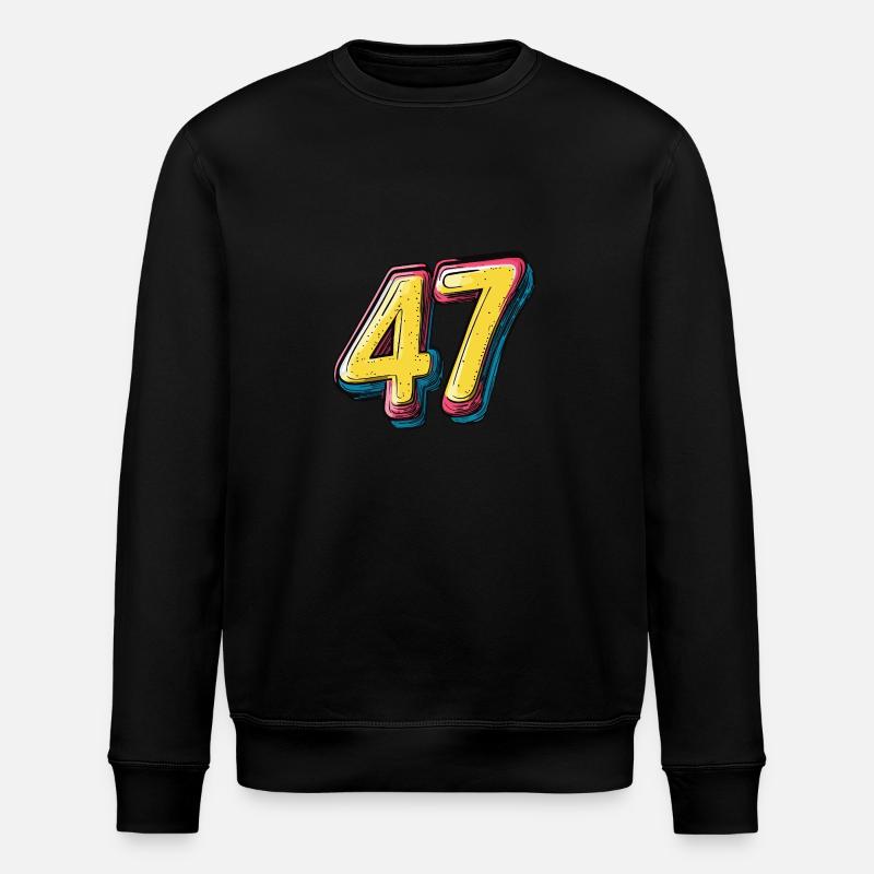 47 Symbole numérique - Sweat bio ROLLER Stanley/Stella Unisexe - noir