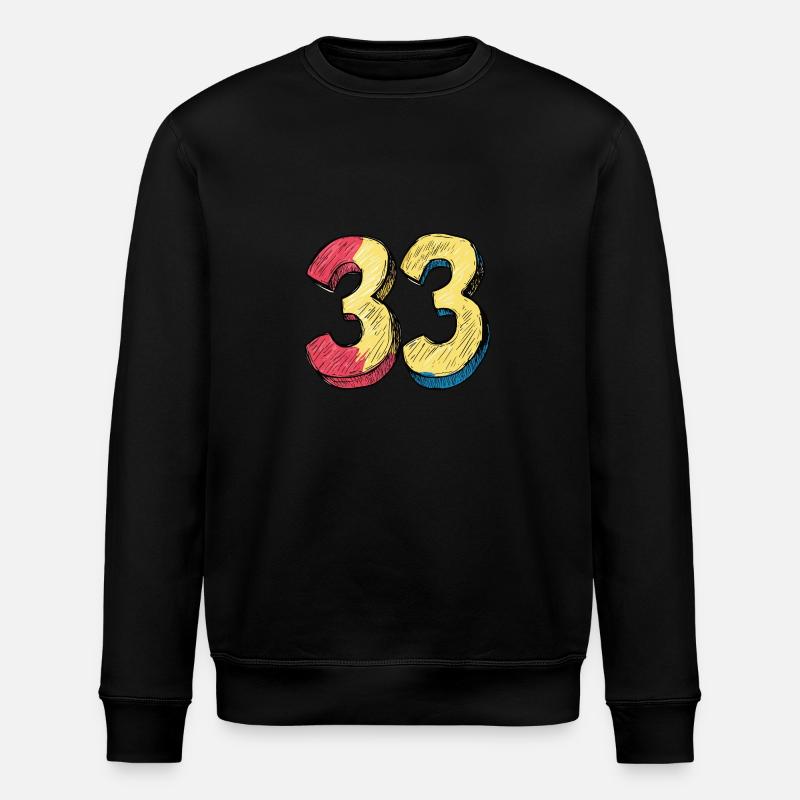 33 Symbole numérique - Sweat bio ROLLER Stanley/Stella Unisexe - noir