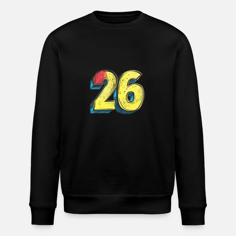 26 Symbole numérique - Sweat bio ROLLER Stanley/Stella Unisexe - noir