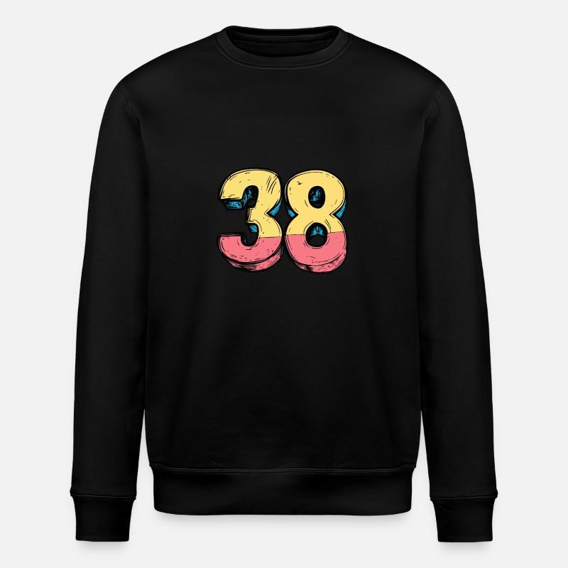 38 Symbole numérique - Sweat bio ROLLER Stanley/Stella Unisexe - noir