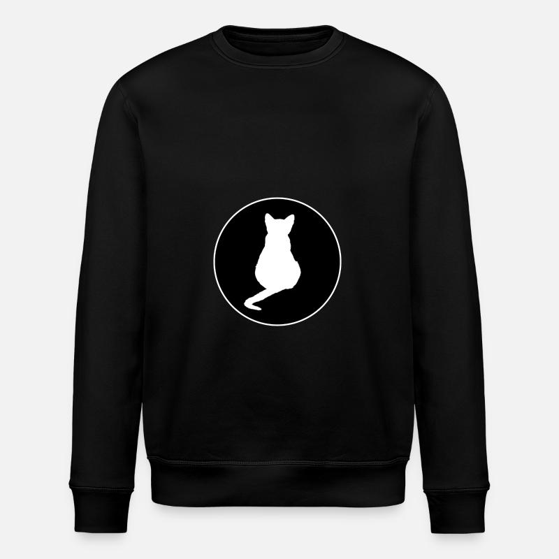Cat Cat Black Cat Silhouettes - Stanley/Stella ROLLER Unisex Organic Sweatshirt - black