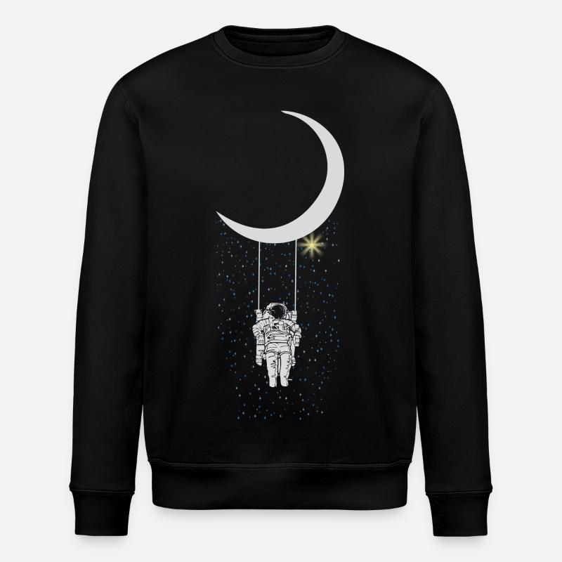 astronaut - Stanley/Stella ROLLER Unisex Organic Sweatshirt - black