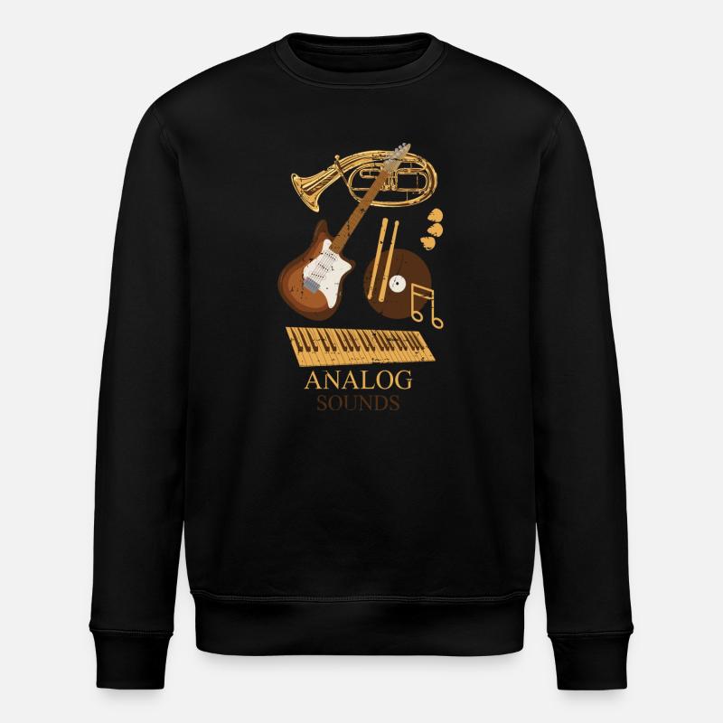 Analog Musik Instrumente - Stanley/Stella Unisex Bio-Sweatshirt ROLLER - Schwarz