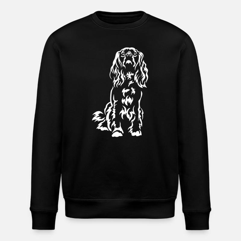 American Cocker Spaniel "Black Edition" - Stanley/Stella Unisex Bio-Sweatshirt ROLLER - Schwarz