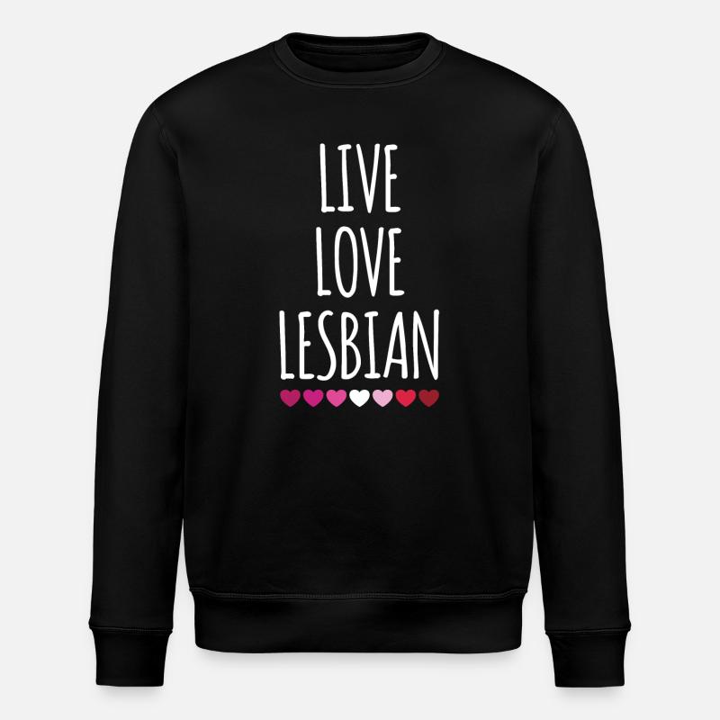 Vivre. Amour. Lesbienne. - Sweat bio ROLLER Stanley/Stella Unisexe - noir