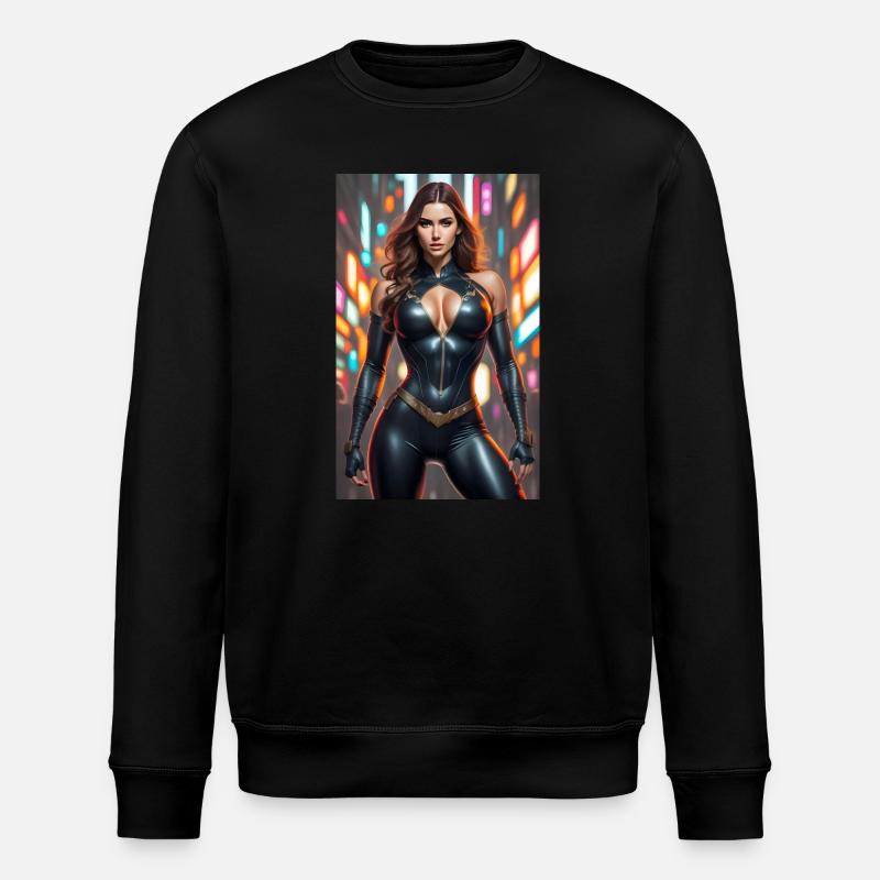 Super-héroïne d’anime - Sweat bio ROLLER Stanley/Stella Unisexe - noir