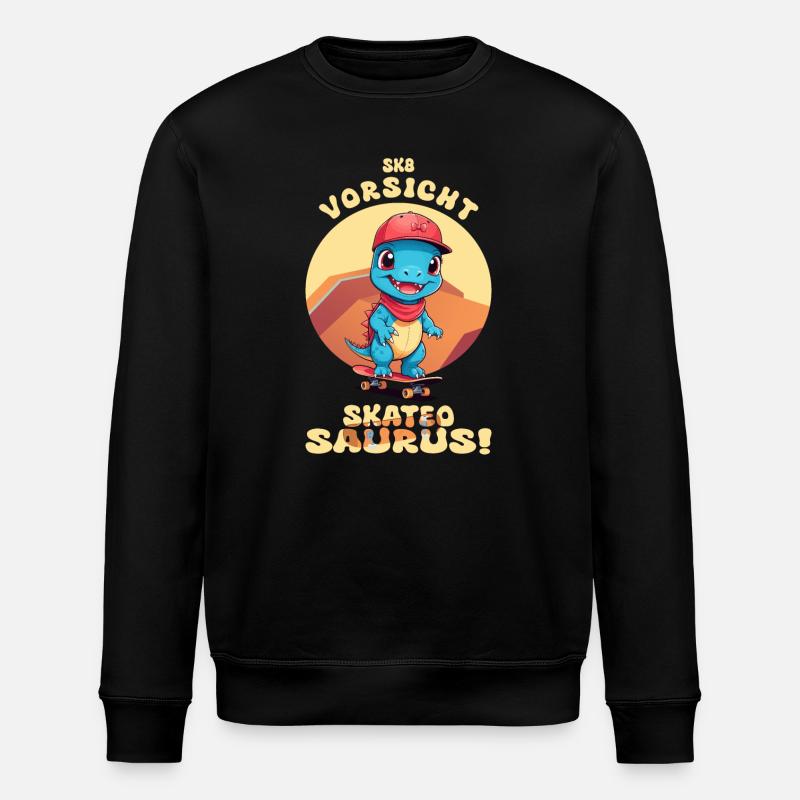 Méfiez-vous du Skateosaurus - Sweat bio ROLLER Stanley/Stella Unisexe - noir