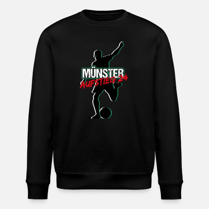 Münster Aufstieg - Stanley/Stella Unisex Bio-Sweatshirt ROLLER - Schwarz
