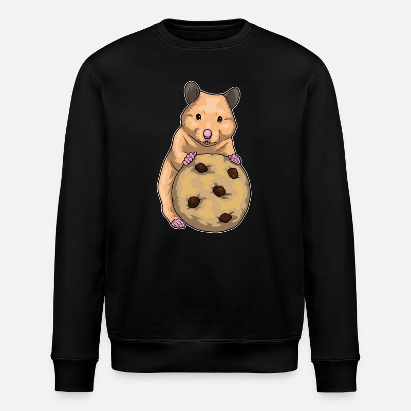 Biscuit hamster - Sweat bio ROLLER Stanley/Stella Unisexe - noir