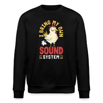Public Fart Funny Inappropriate - Stanley/Stella ROLLER Unisex Organic Sweatshirt - black - Front - Nik (191cm)