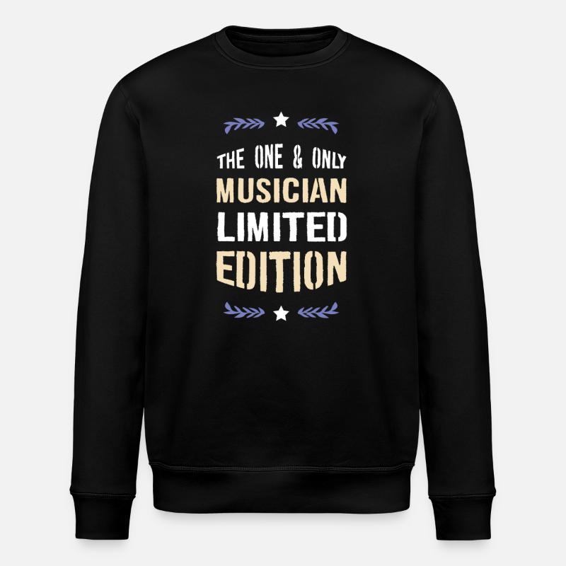 Der Eine Musiker Limited Edition - Stanley/Stella Unisex Bio-Sweatshirt ROLLER - Schwarz