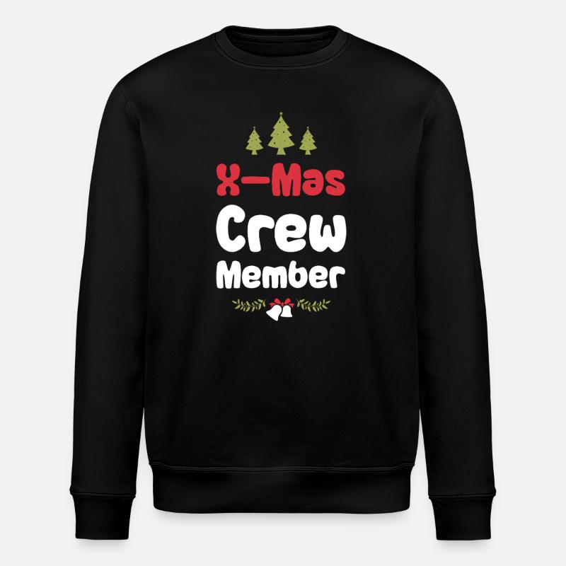 X-Mas Crew Member - Stanley/Stella ROLLER Unisex Organic Sweatshirt - black