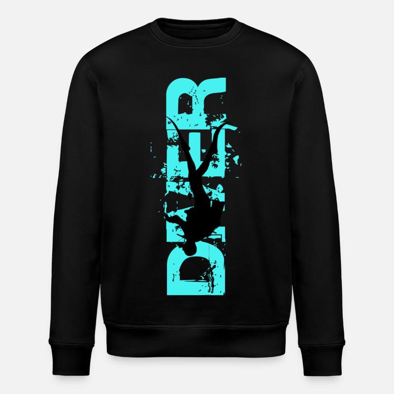 Diver - Stanley/Stella ROLLER Unisex Organic Sweatshirt - black