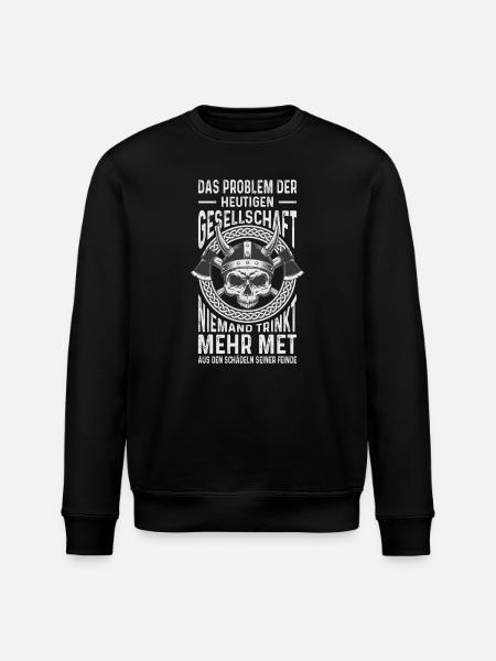Viking Outfit Valhalla Norse Mythology - Stanley/Stella ROLLER Unisex Organic Sweatshirt - black
