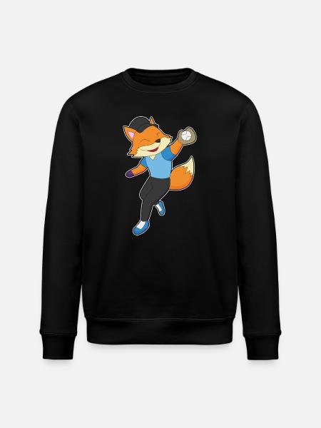 Fox Baseball Baseball Glove - Stanley/Stella ROLLER Unisex Organic Sweatshirt - black