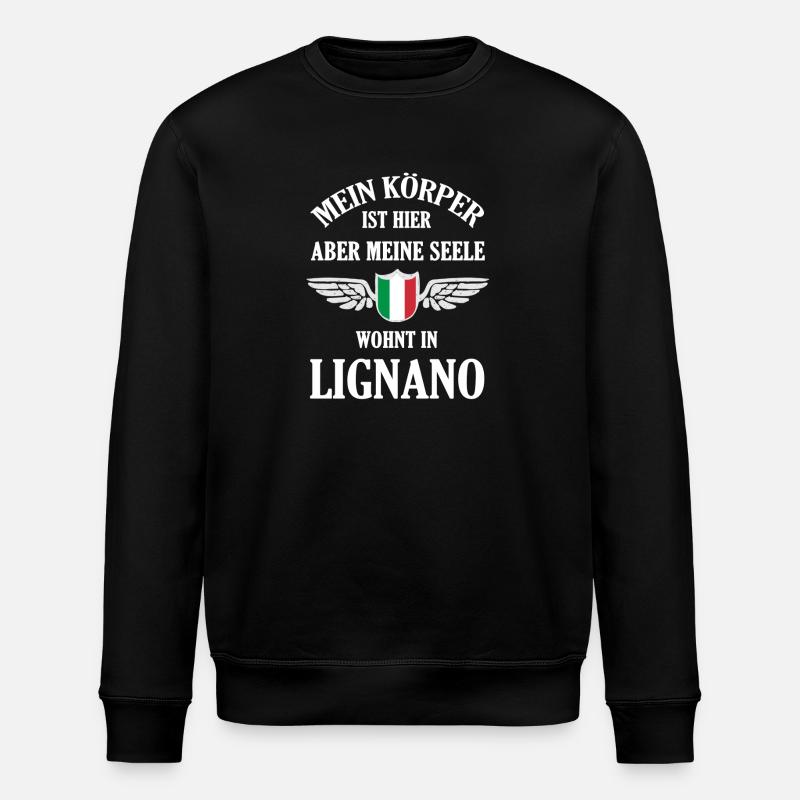Lignano-Liebe – Endlose Strände und Meerträume - Stanley/Stella Unisex Bio-Sweatshirt ROLLER - Schwarz