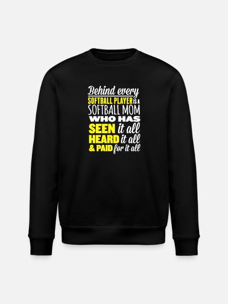 Softball Mom - Stanley/Stella ROLLER Unisex Organic Sweatshirt - black