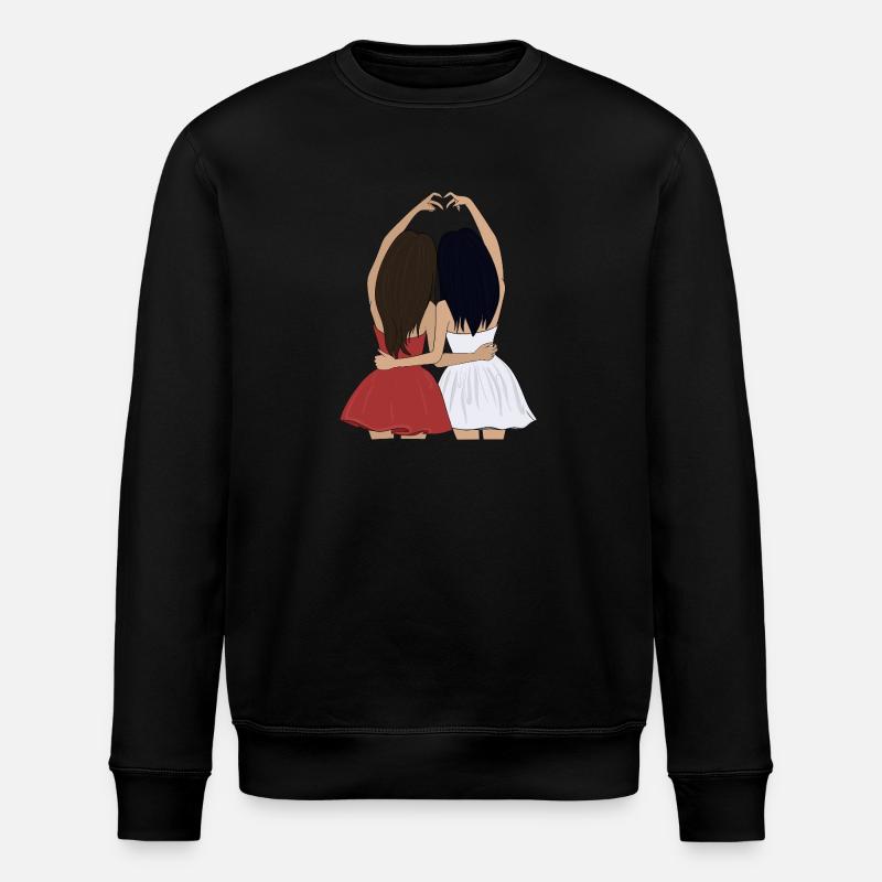 Beste Freundin - Stanley/Stella Unisex Bio-Sweatshirt ROLLER - Schwarz