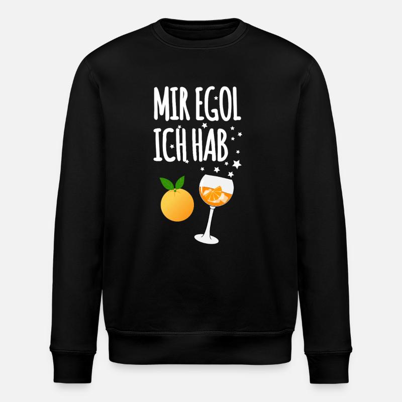 Mir Egol Ich Hab - Stanley/Stella Unisex Bio-Sweatshirt ROLLER - Schwarz